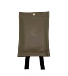 Eldvarnateppi leður brúnt 1x1m