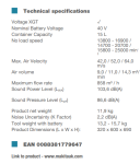 Backpack Mist Blower XGT, 15L, 14,0 m