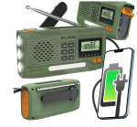 Ferðaútvarp, sólarsella og dynamo