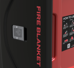 Skápur fyrir slökkviteppi